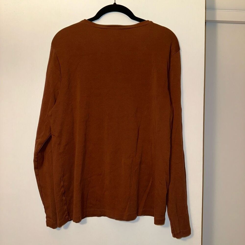 Talbots Womens Basic Bronze Brown Long Sleeve Shi… - image 6